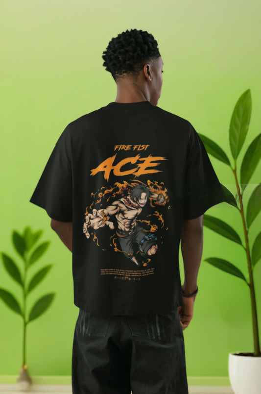 Portgas D. Ace Anime T-Shirt - One Piece Fire Fist Streetwear