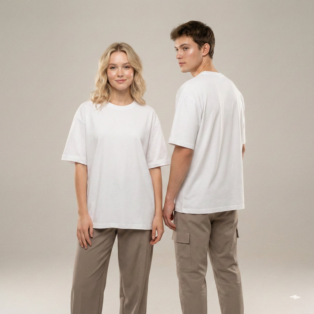 Plain colour 240 GSM Oversized Tee