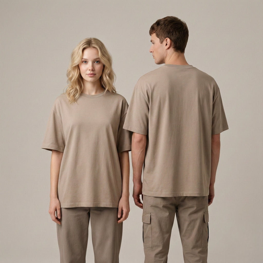 Plain colour 240 GSM Oversized Tee