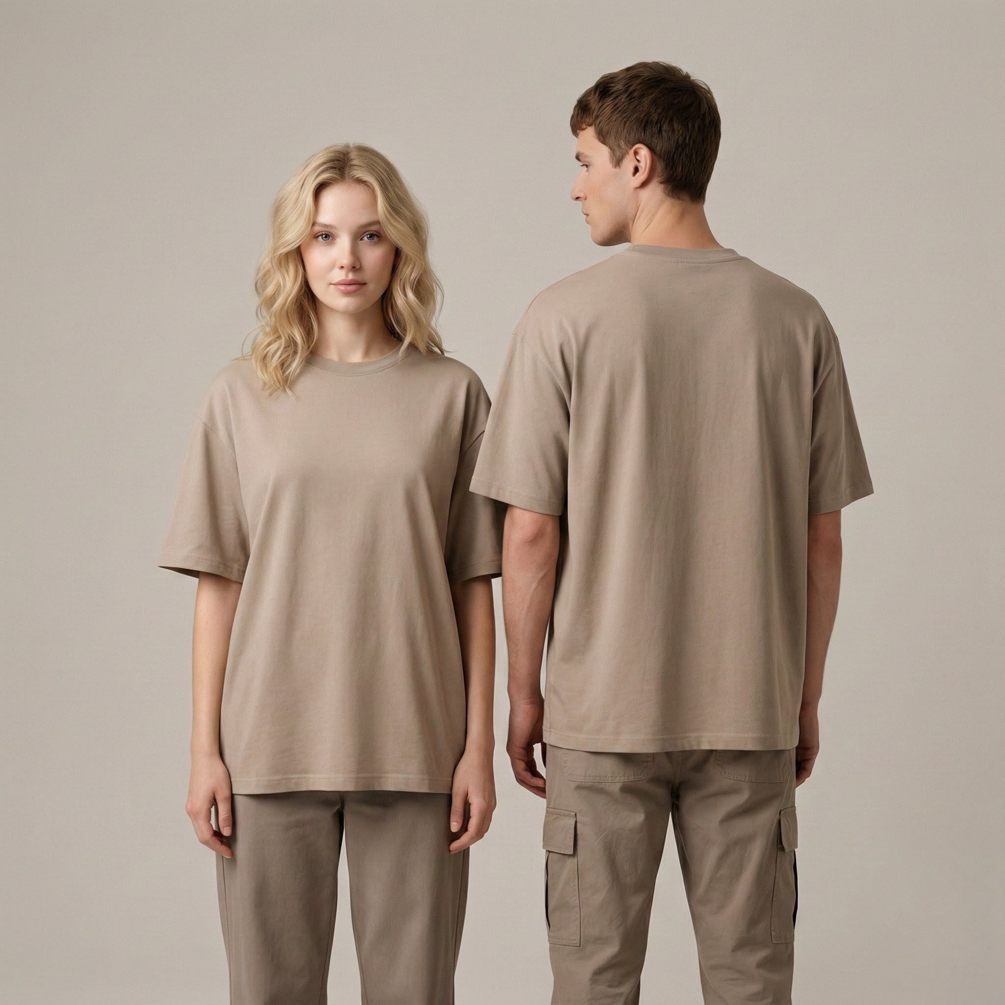 Plain colour 240 GSM Oversized Tee