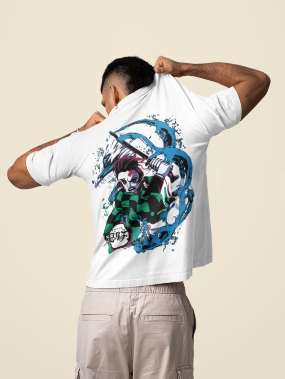 Tanjiro Water Breathing 220 GSM Oversized