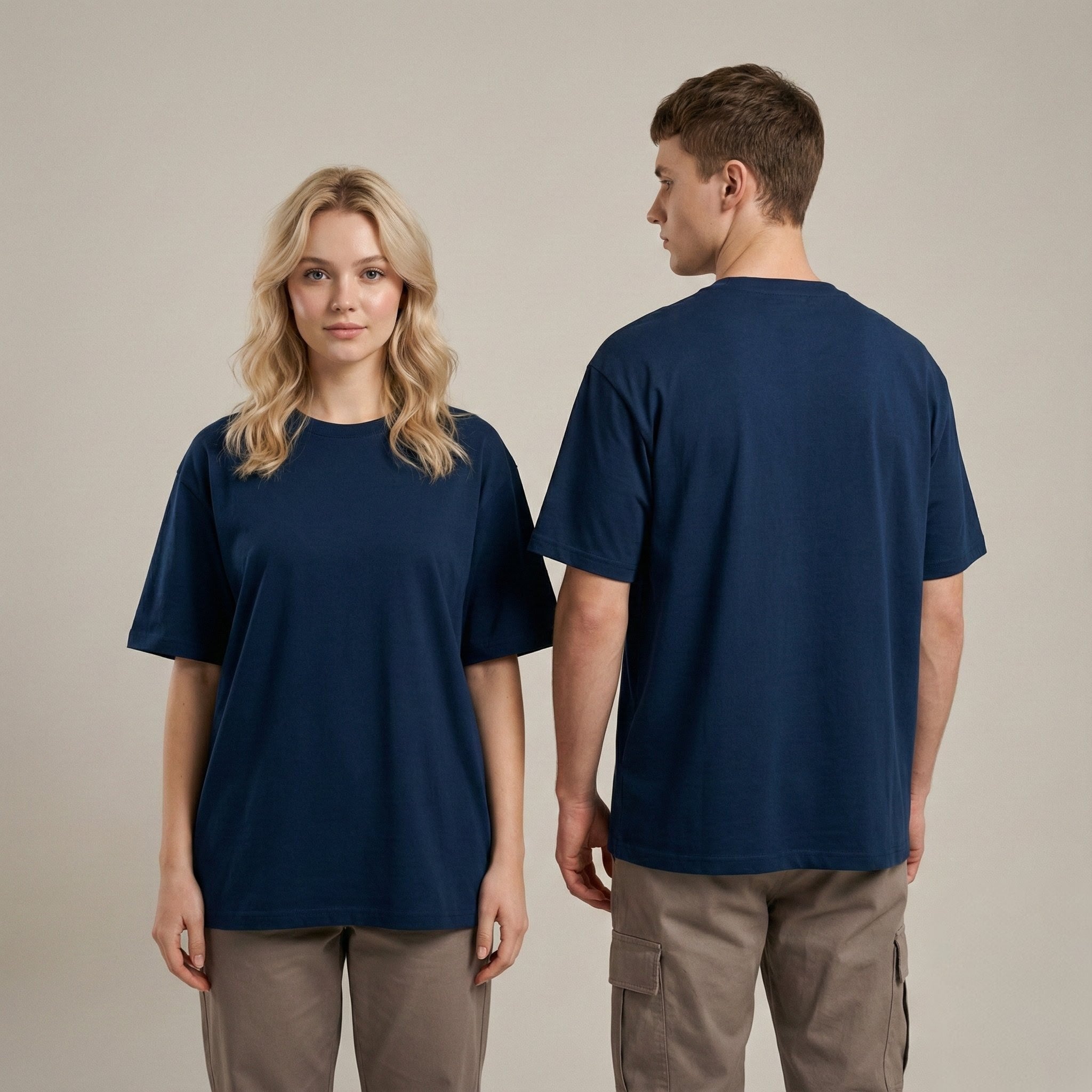 Plain colour 240 GSM Oversized Tee