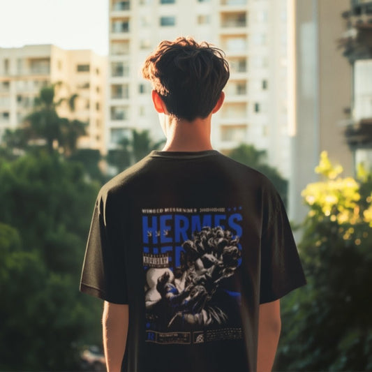 Black Graphic T-Shirt - Hermes Edition