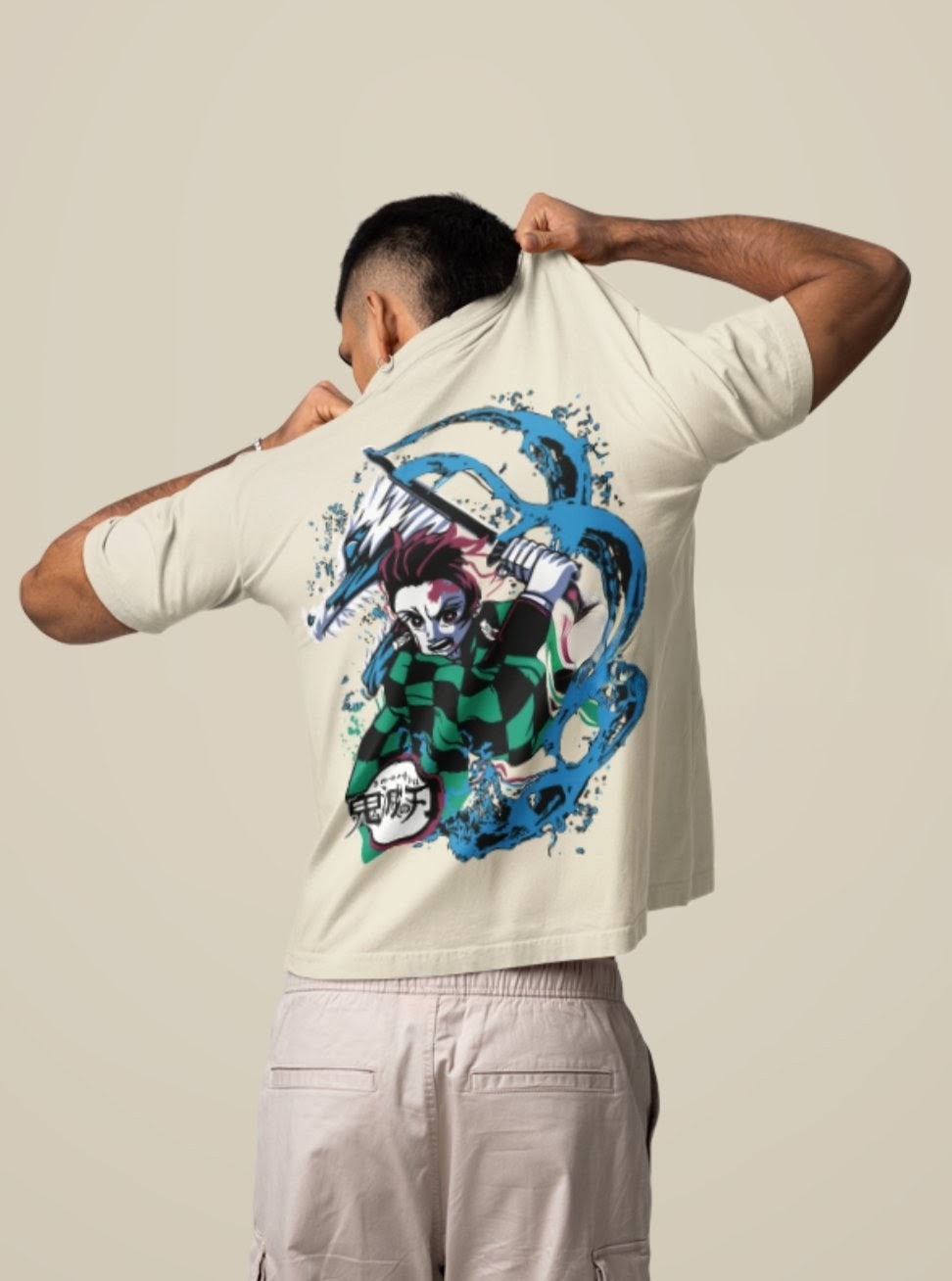 Tanjiro Water Breathing 220 GSM Oversized