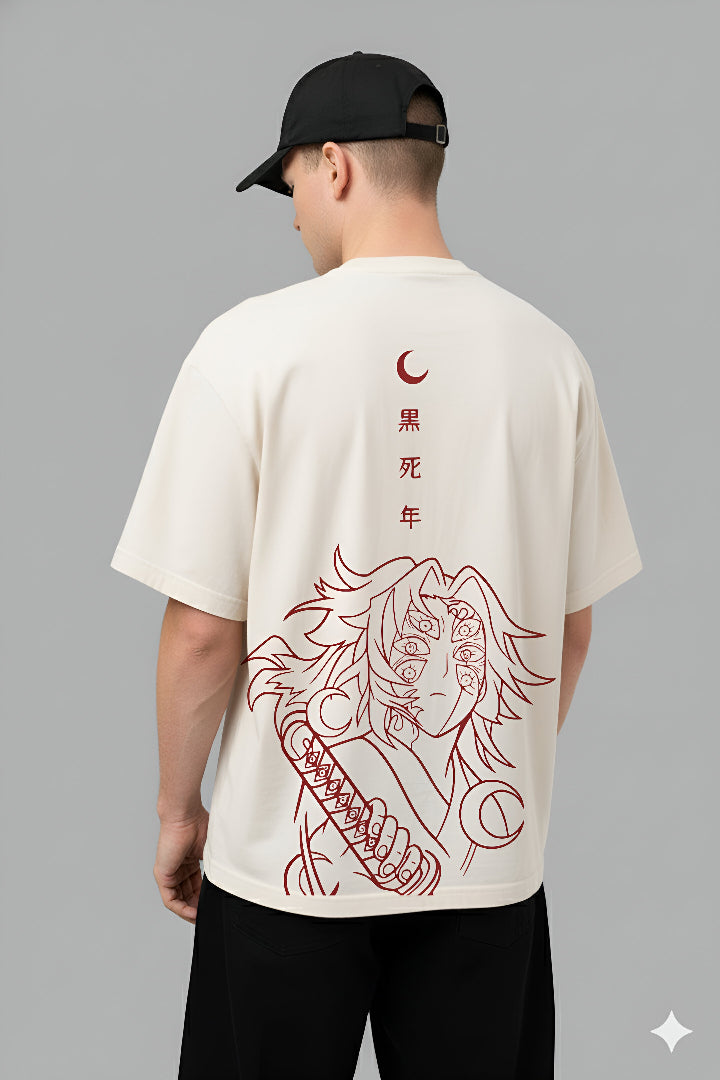 Kokushibo Moon Breathing 220 GSM Oversized Tee