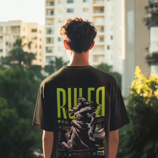 Black Graphic T-Shirt - Ruler Edition