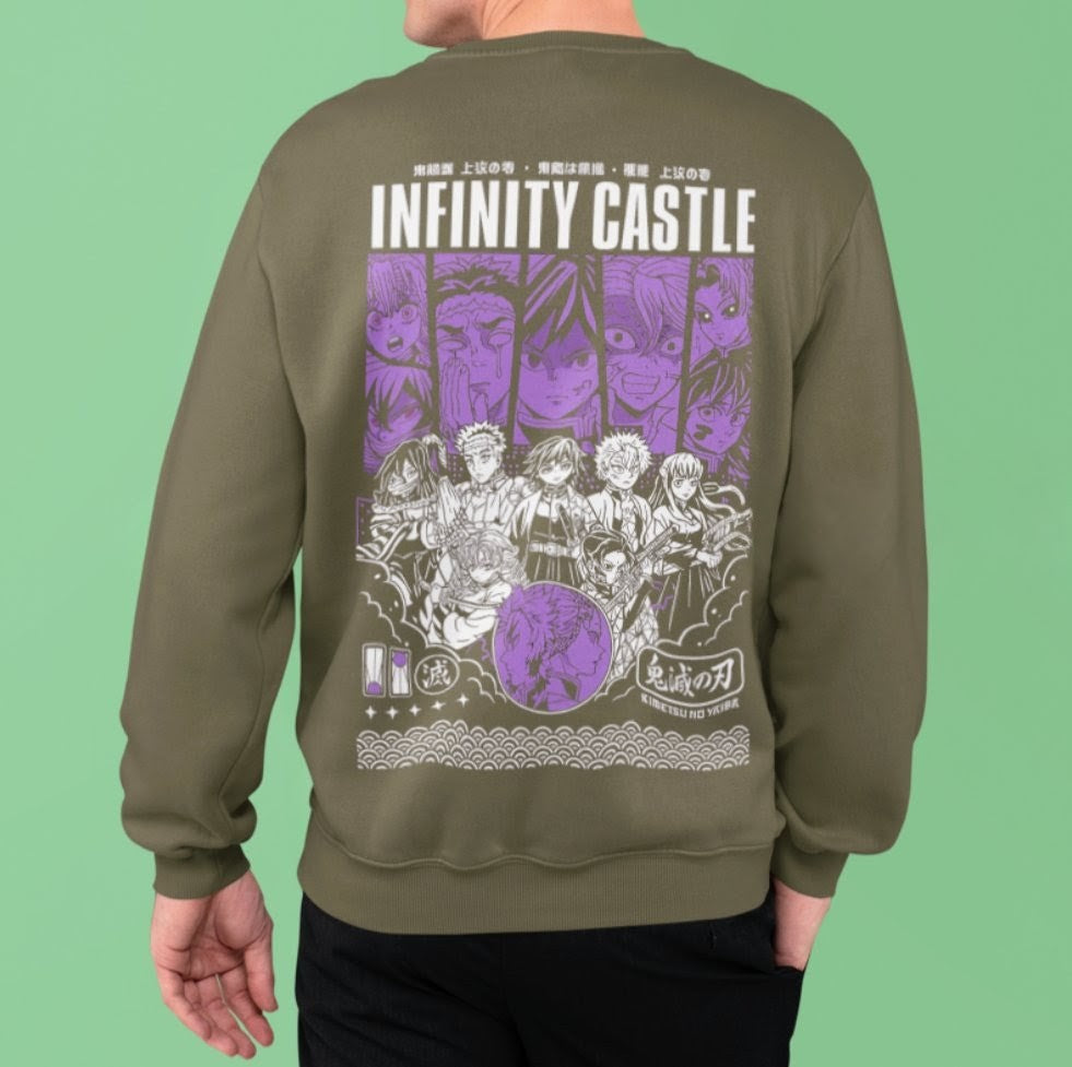 Infinity Castle 350 GSM Oversized Tee