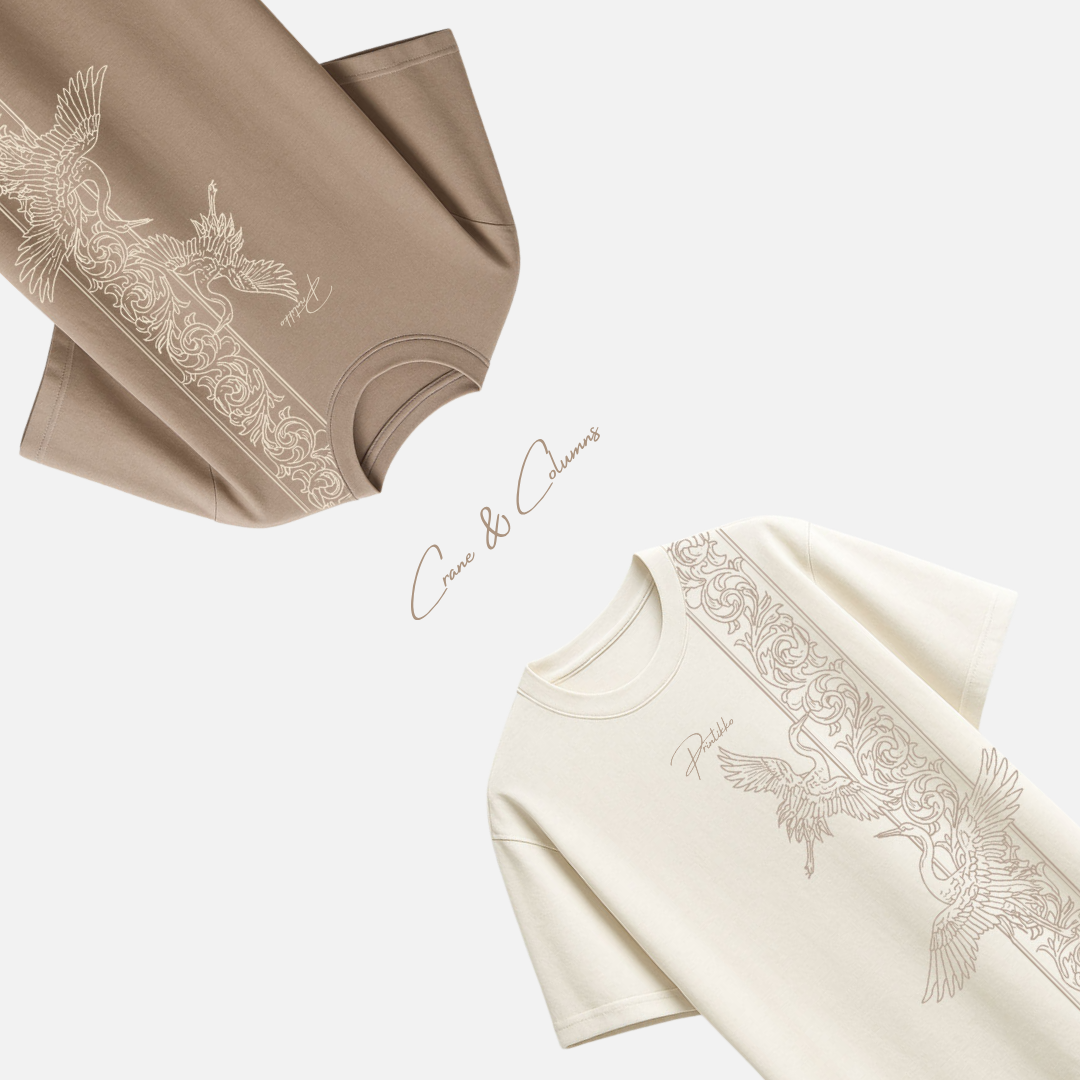 Crane & Columns Premium 220 & 240 GSM Tee