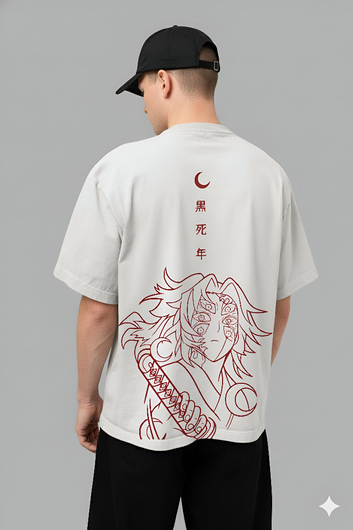 Kokushibo Moon Breathing 220 GSM Oversized Tee