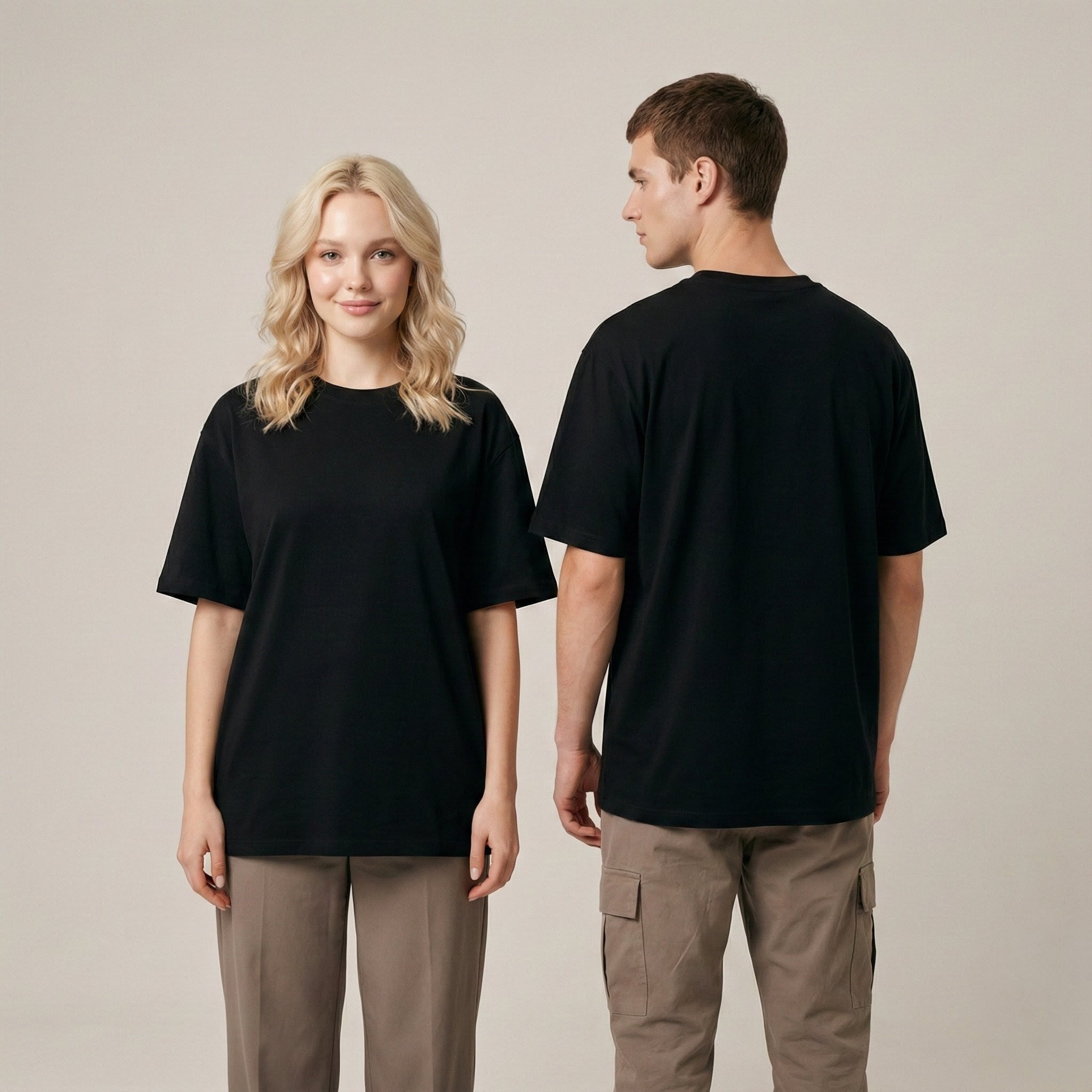 Plain colour 240 GSM Oversized Tee