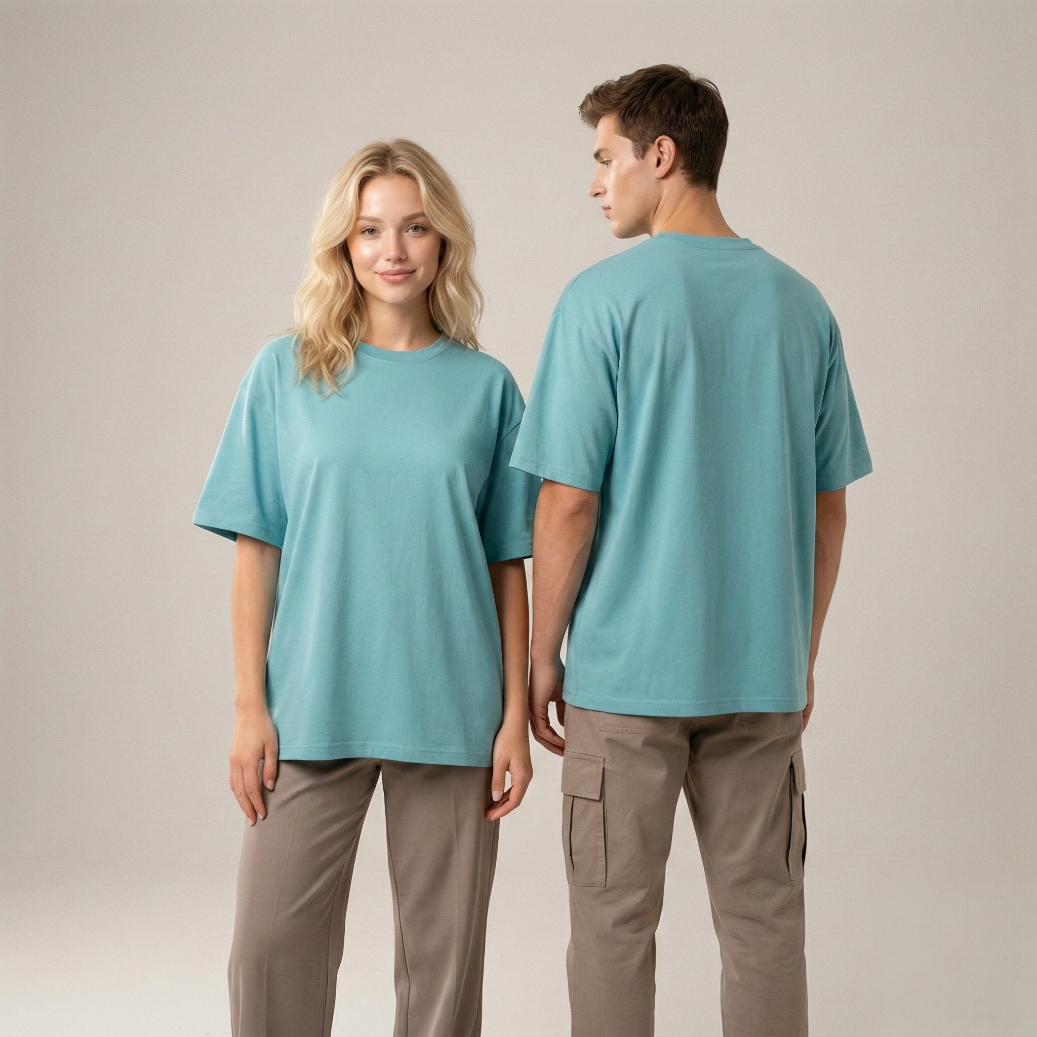 Plain colour 240 GSM Oversized Tee