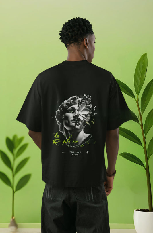Abstract Statue Graphic T-Shirt - Greek Art Inspired Streetwear Oversized Tee