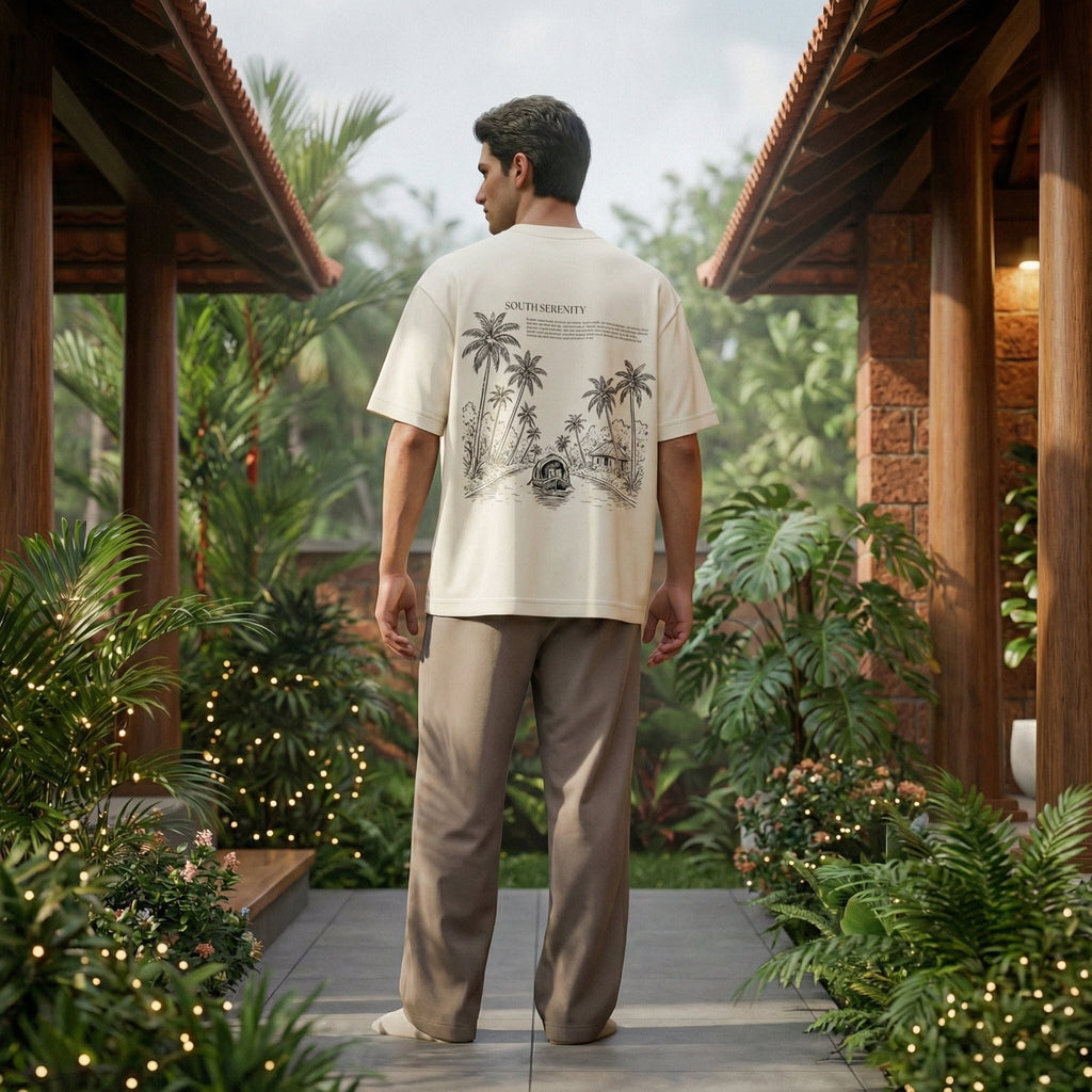 Kerala Southern Serenity Sketch Edition Oversized Tee
