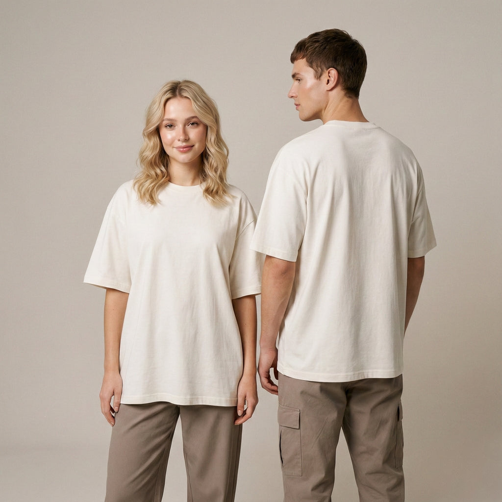 Plain colour 240 GSM Oversized Tee